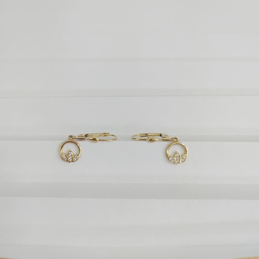 BROQUELES ORO 14K 2 (NUEVO)