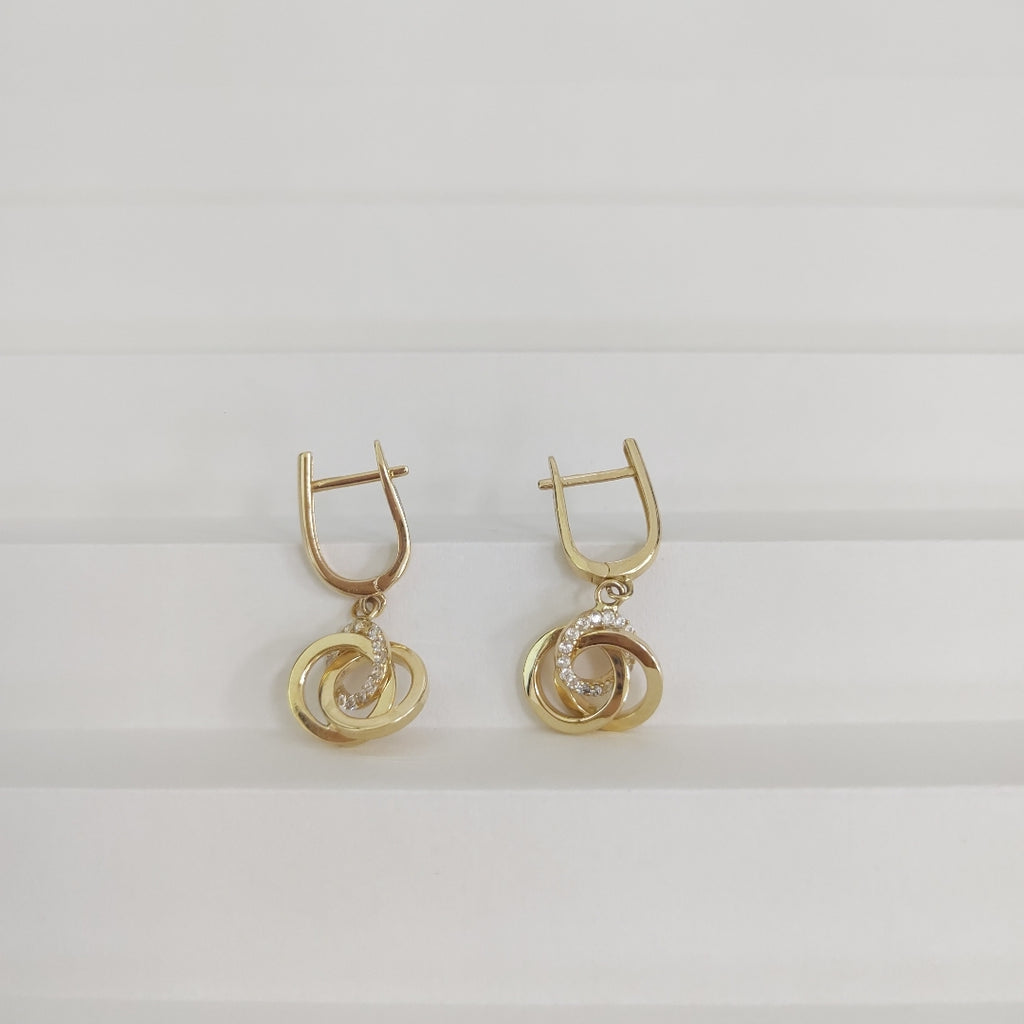 BROQUELES ORO 14K 3.3 (NUEVO)