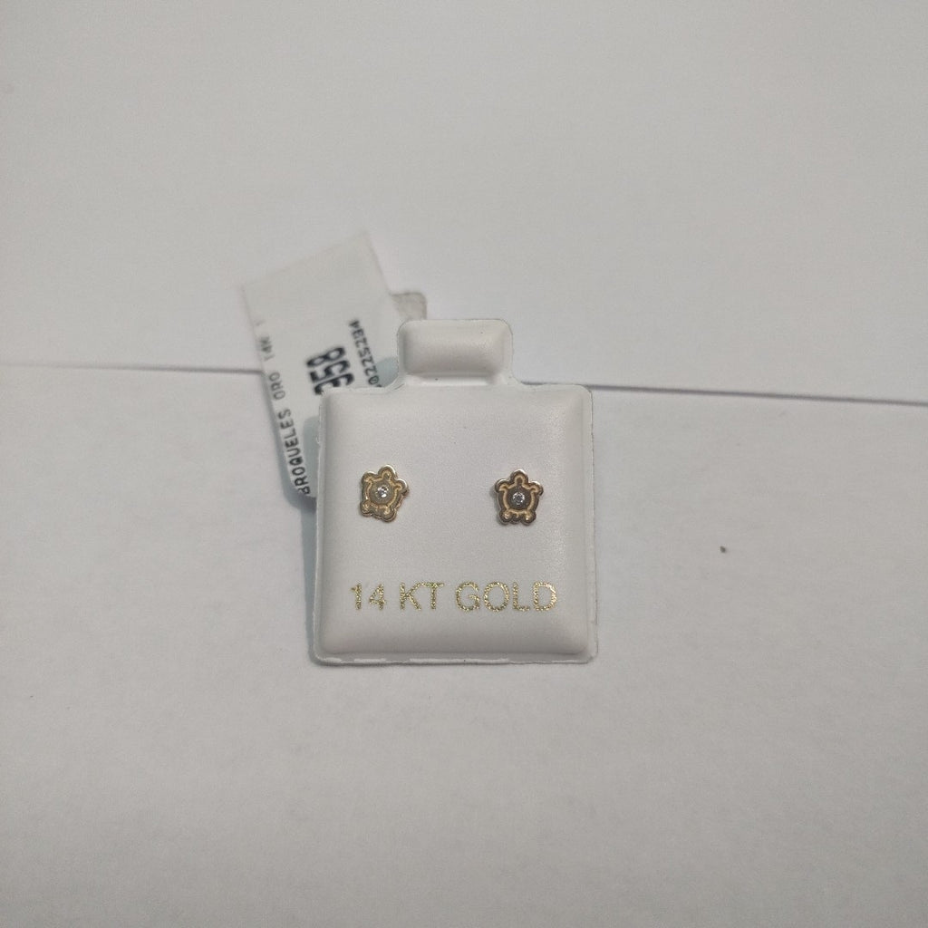 BROQUELES ORO 14K 1 (NUEVO)