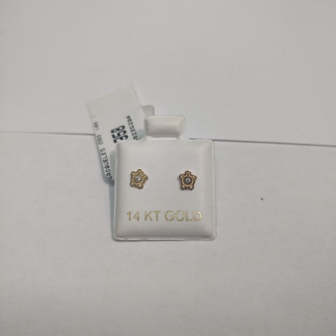 BROQUELES ORO 14K 1 (NUEVO)