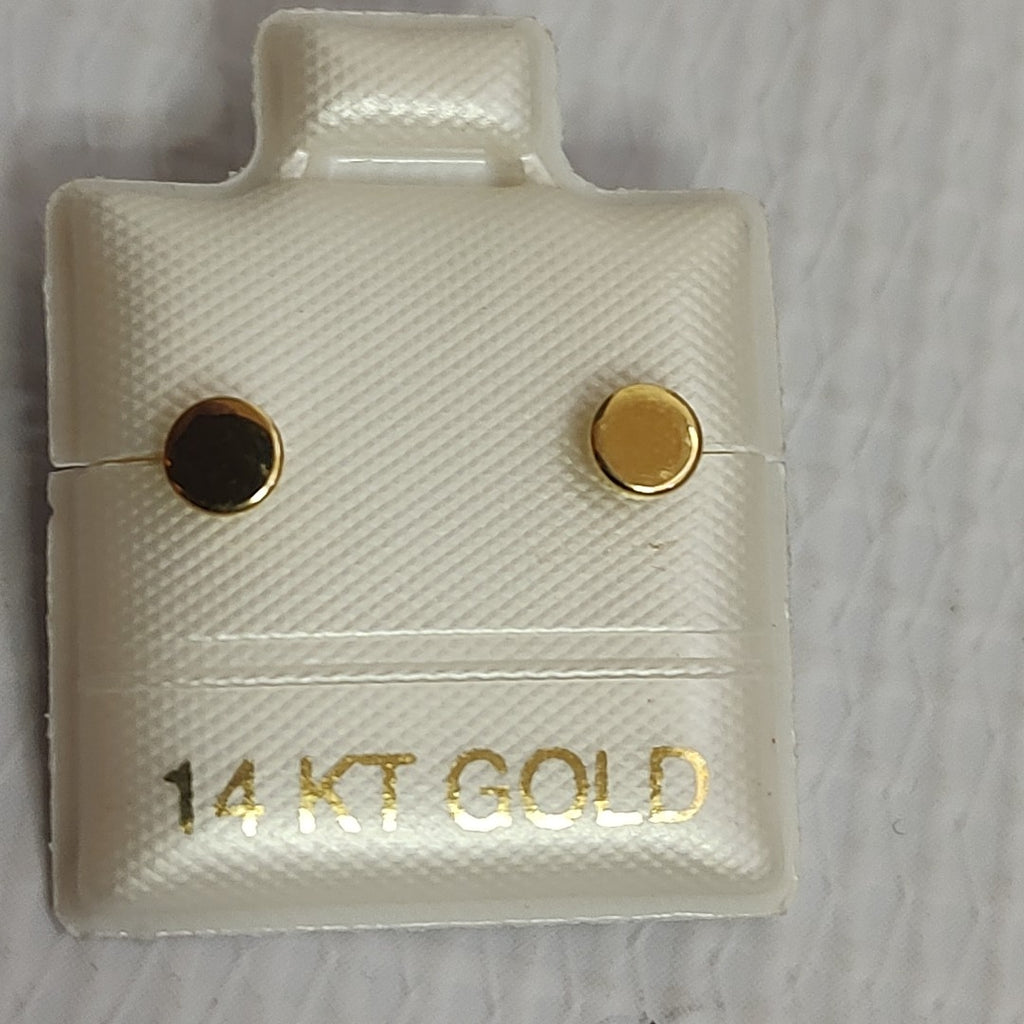 BROQUELES ORO 14K 1 (NUEVO)