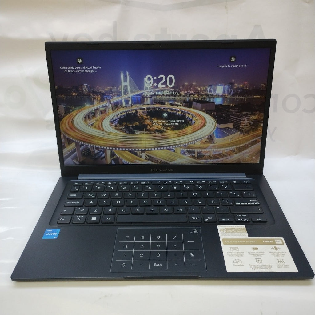 LAPTOP ASUS VIVOBOOK 14 X1404ZA-NK148W (2024) 512 GB SSD 8 GB RAM (SEMINUEVO)