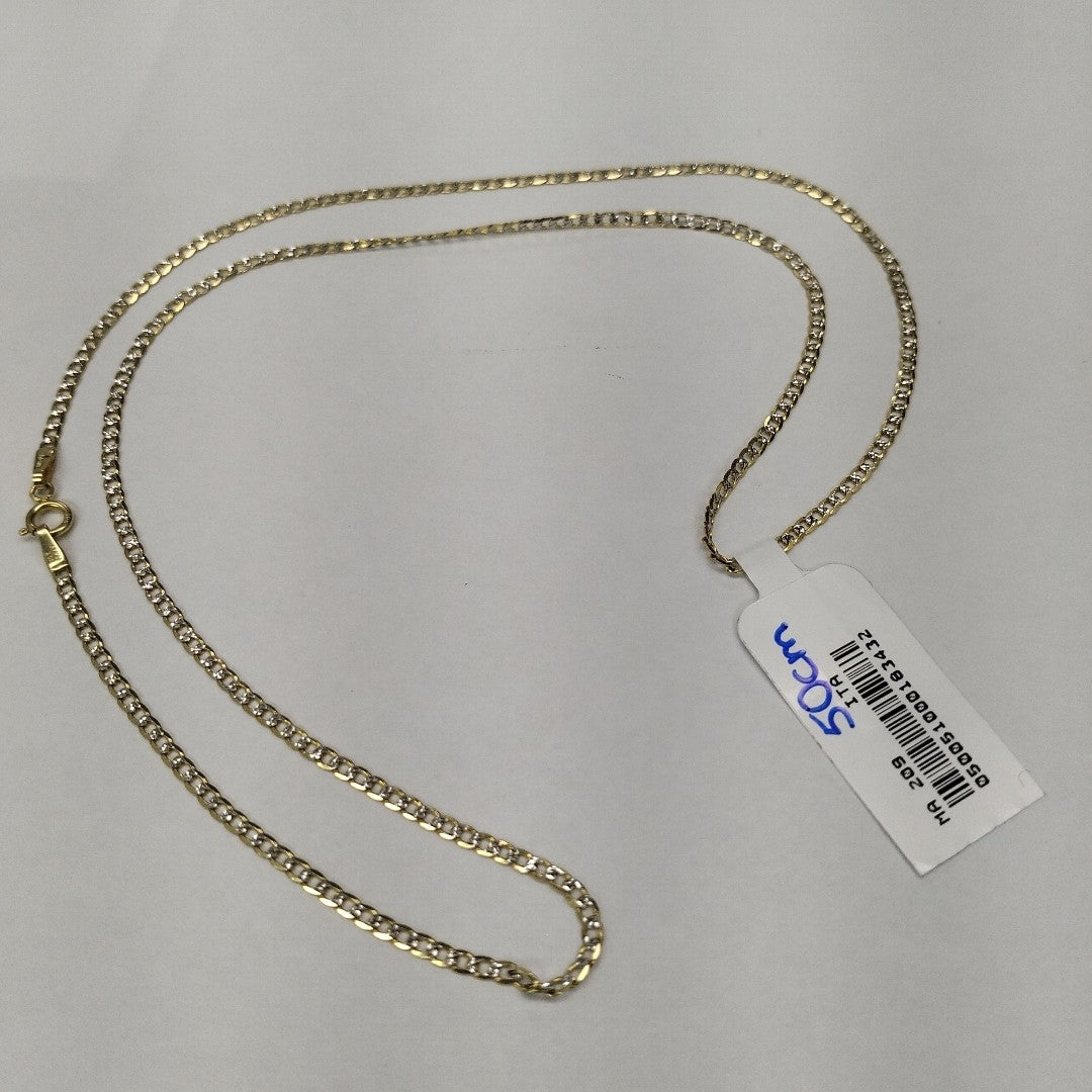 CADENAS BARBADA DIAMANTADA ORO 10K 2.8 (NUEVO)