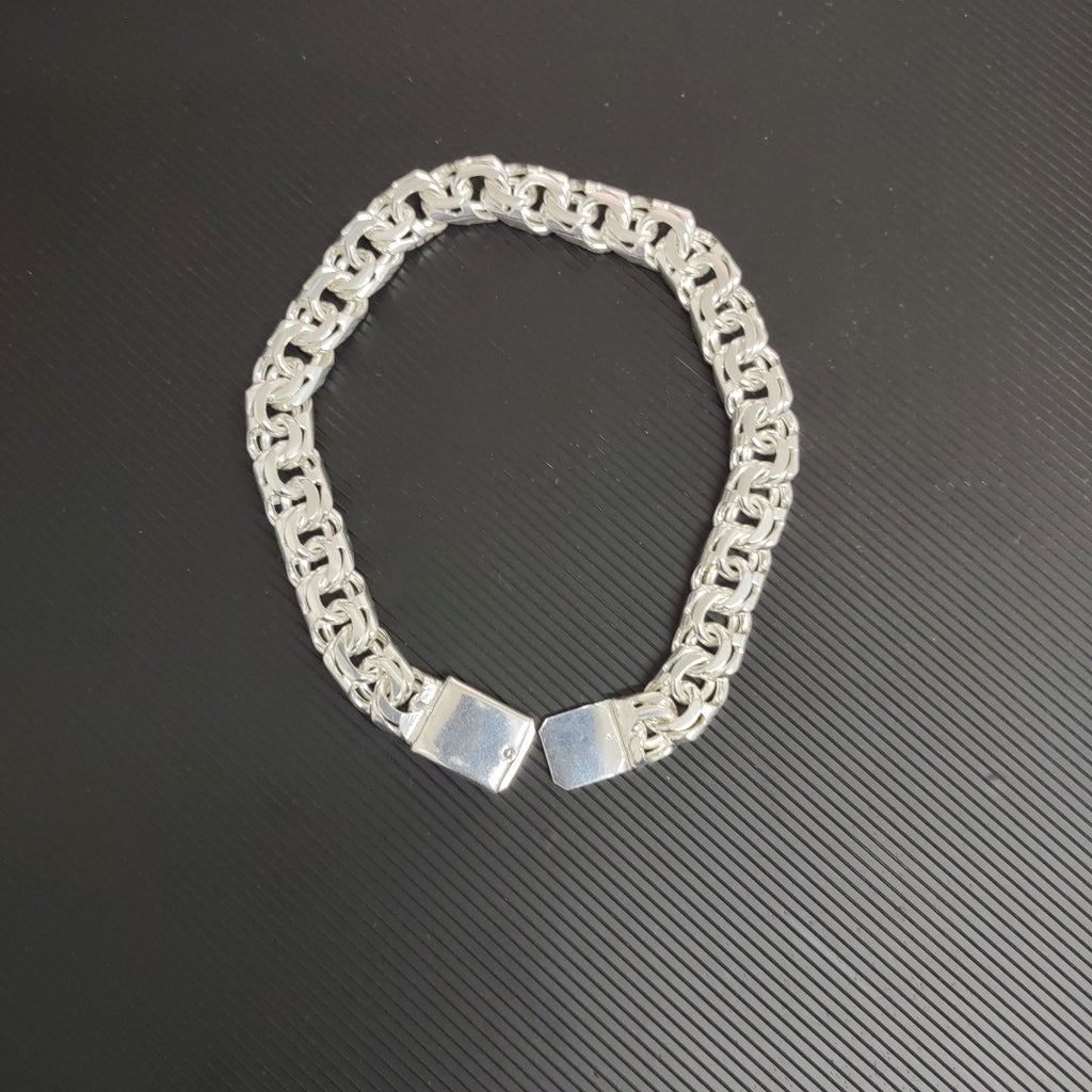 PULSERA TEJIDO ESPECIAL PLATA .925 34G (NUEVO)