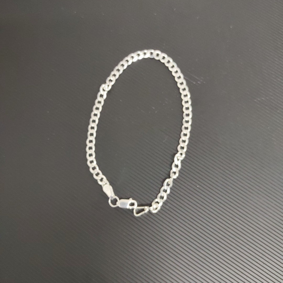 PULSERA BARBADA PLATA .925 4.9G (NUEVO)