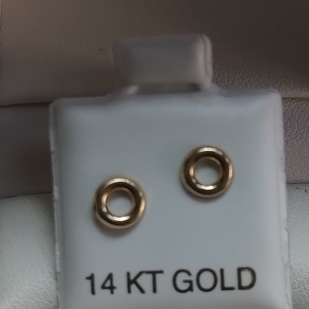 BROQUELES ORO 14K 1 (NUEVO)