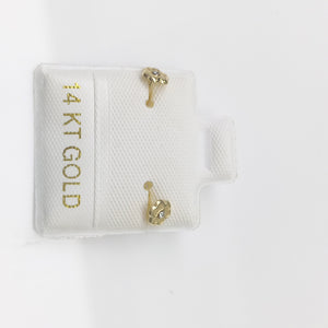 BROQUELES ORO 14K 1 (NUEVO)