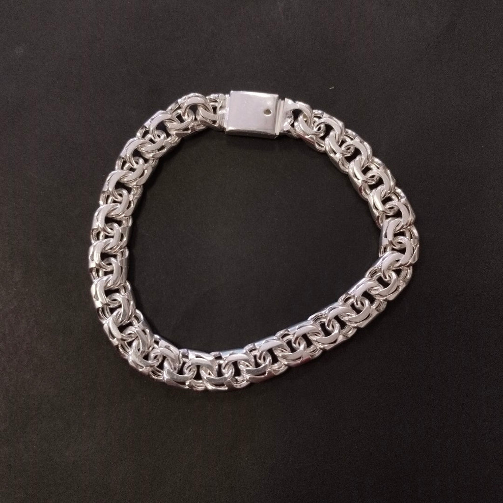 PULSERA TEJIDO ESPECIAL PLATA .925 34.7G (NUEVO)