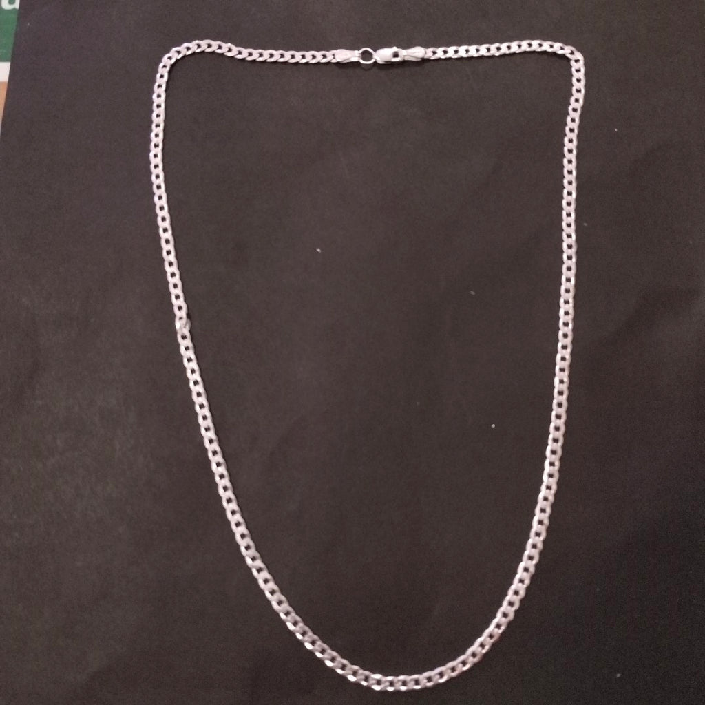 CADENA BARBADA PLATA .925 11.8G (NUEVO)