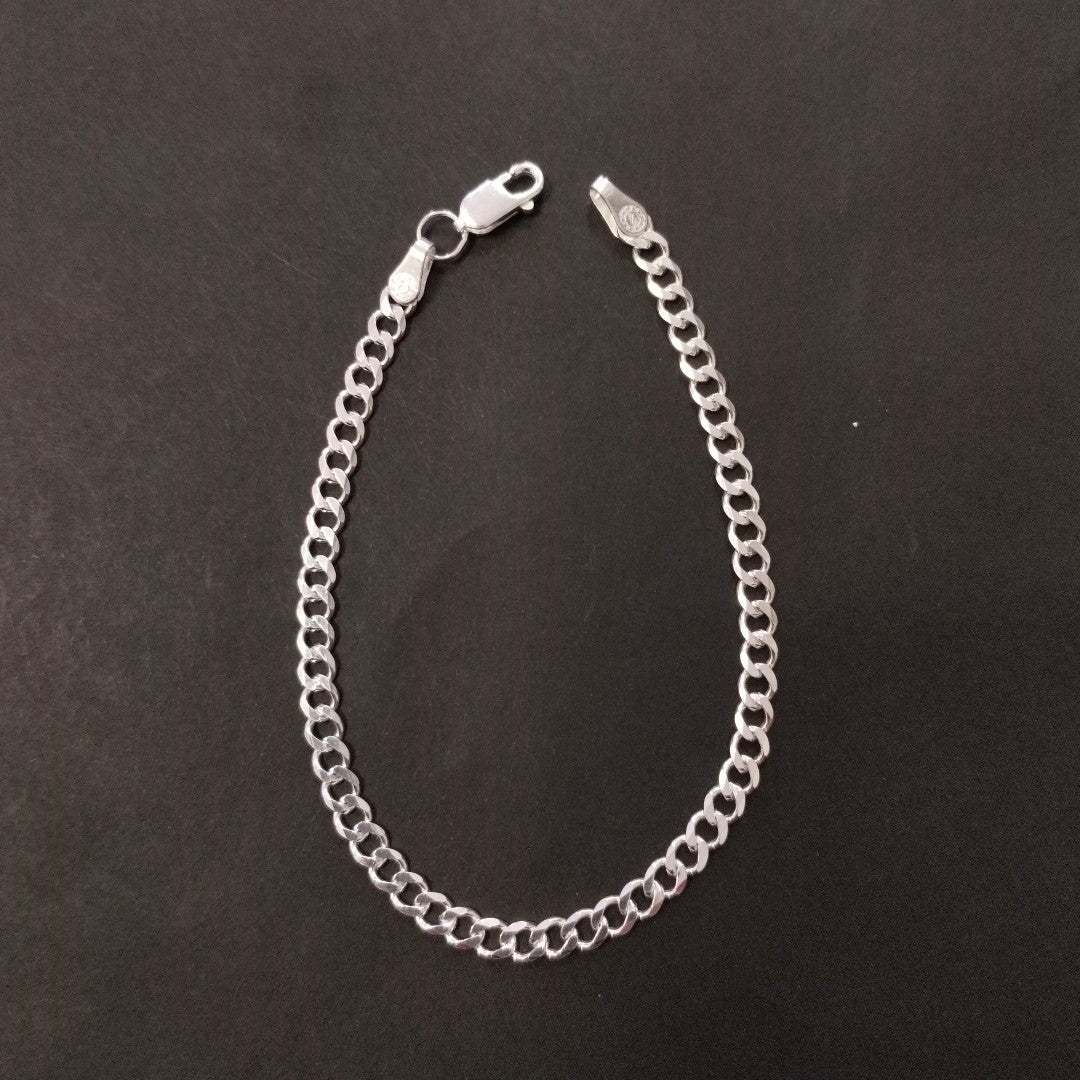 PULSERA BARBADA PLATA .925 4.6G (NUEVO)