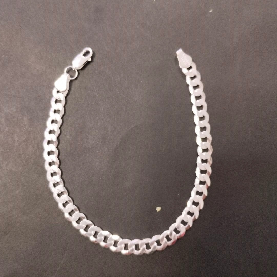 PULSERA BARBADA PLATA .925 10.5G (NUEVO)