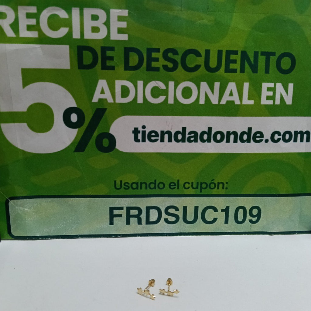 BROQUELES ORO 14K 1 (NUEVO)