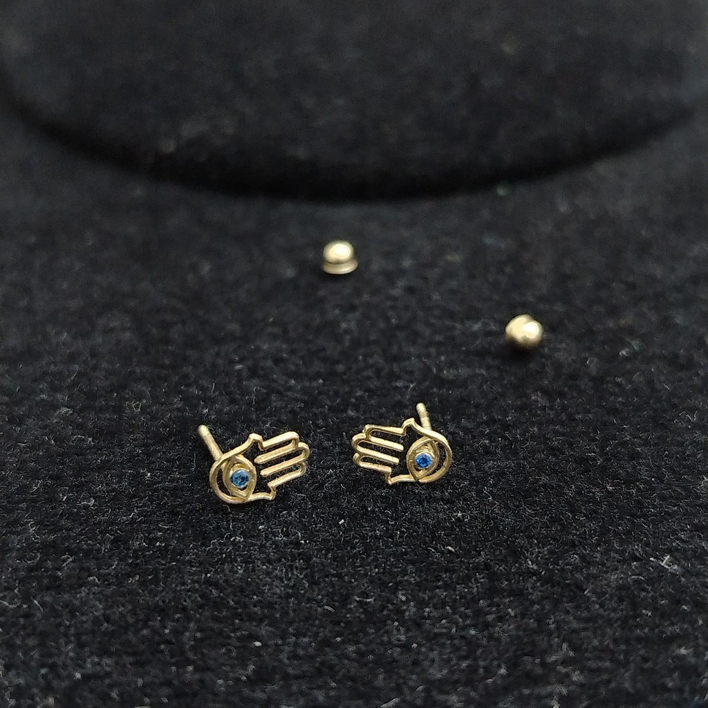 BROQUELES ORO 10K 1 (NUEVO)