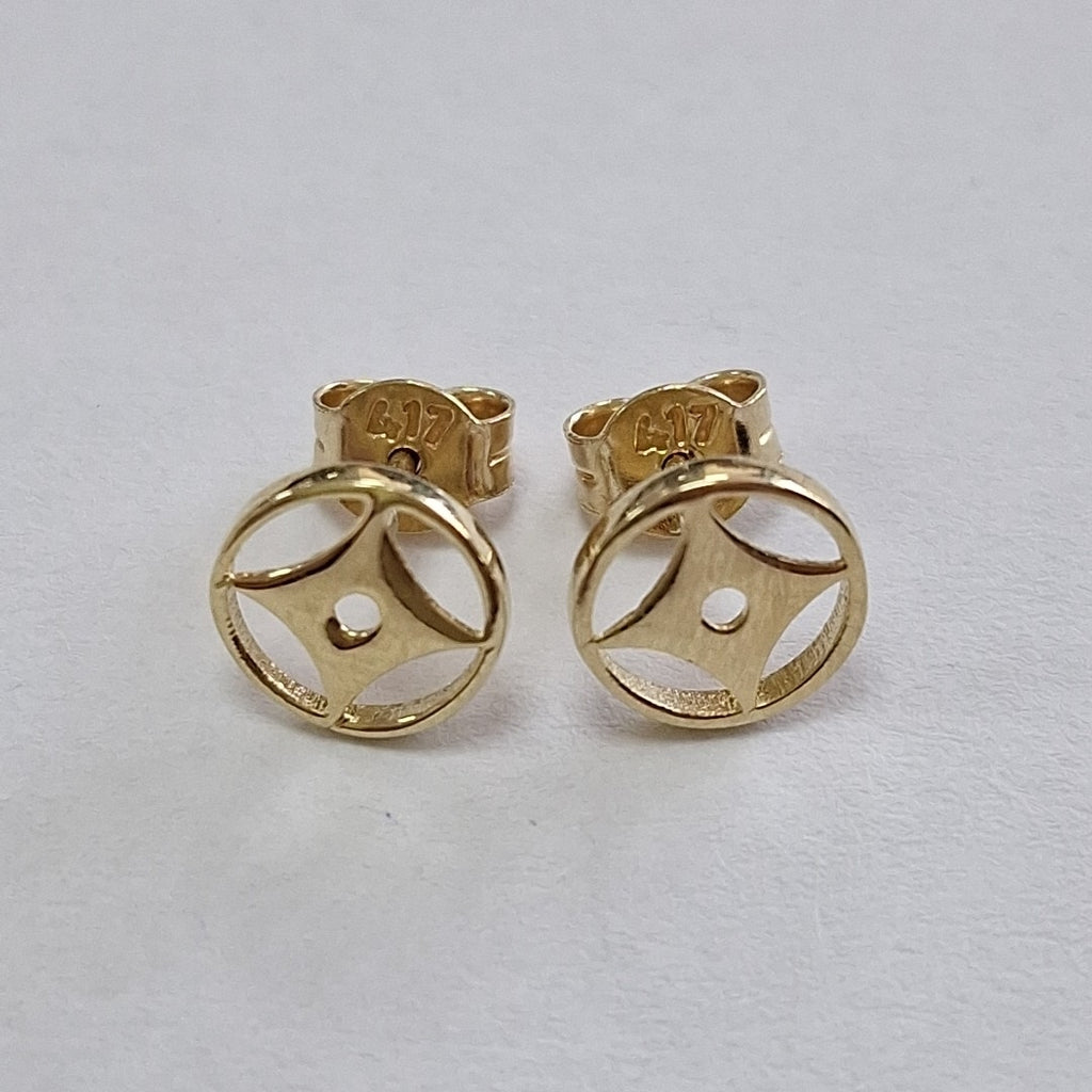 BROQUELES ORO 10K 1 (NUEVO)