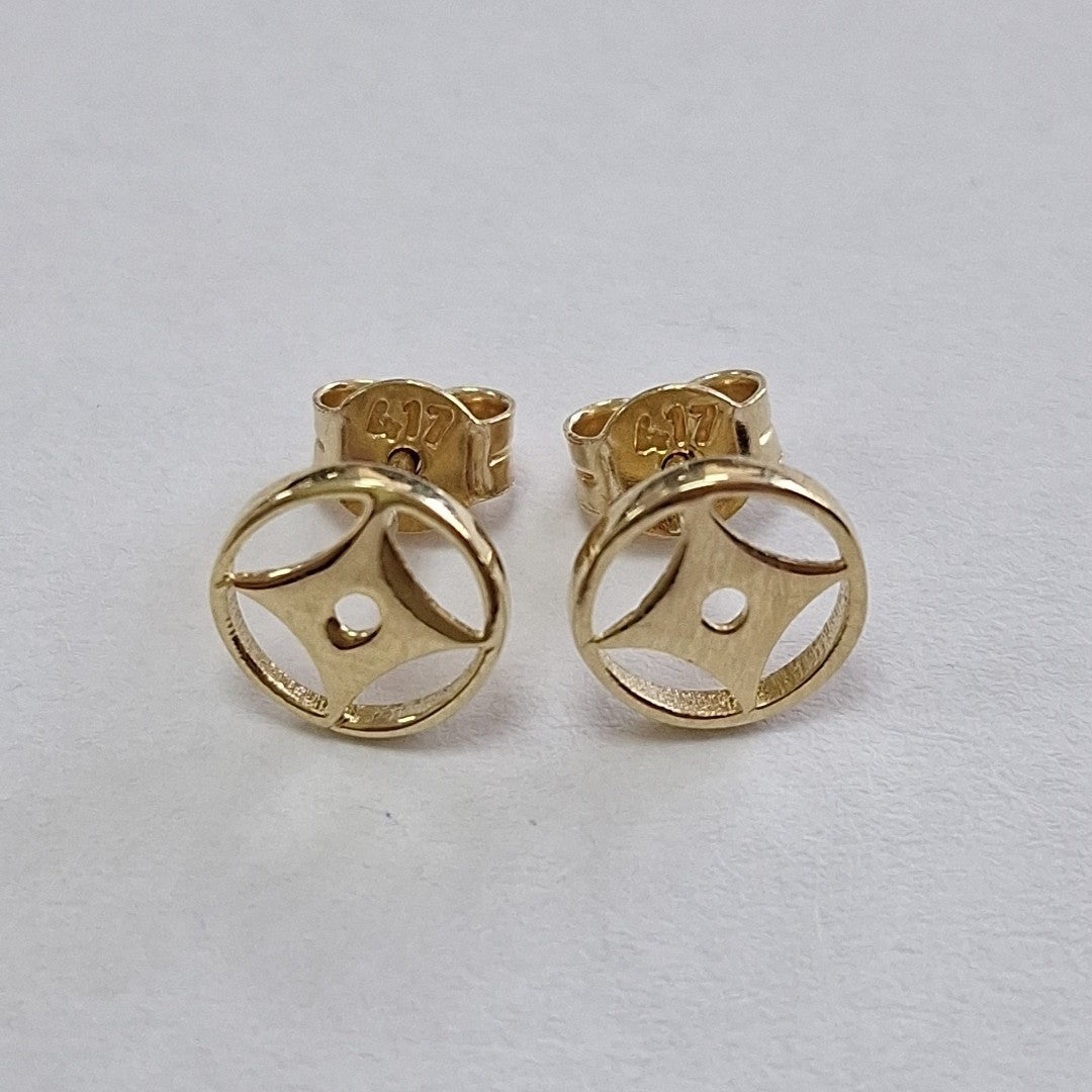 BROQUELES ORO 10K 1 (NUEVO)