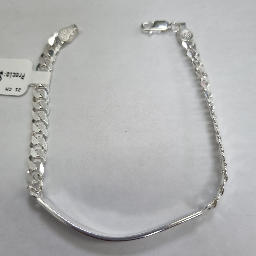 ESCLAVA BARBADA PLATA .925 13G (NUEVO)