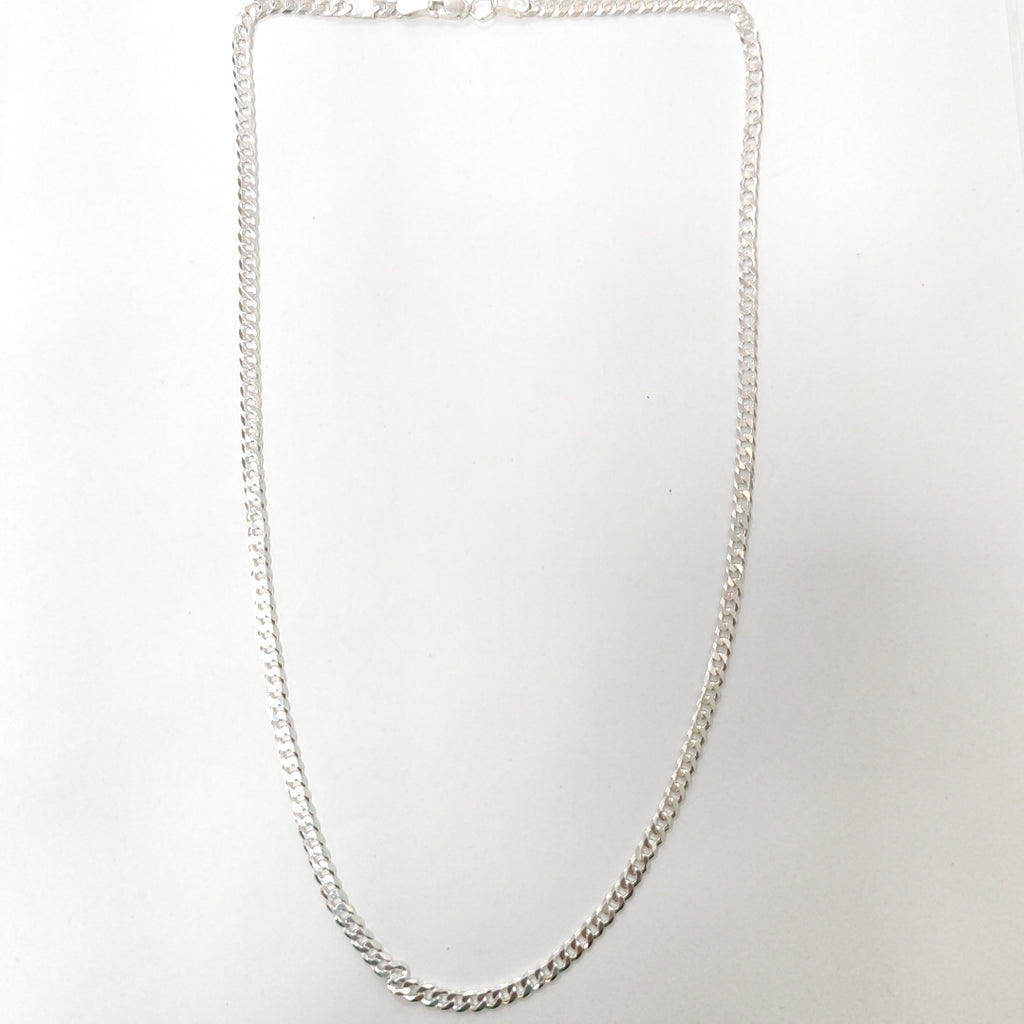 CADENA BARBADA PLATA .925 12.7G (NUEVO)