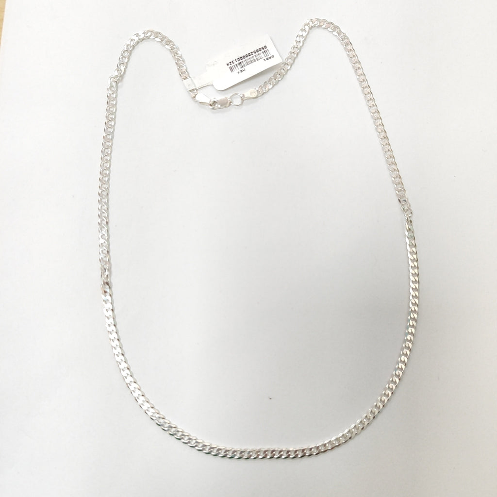 CADENA BARBADA PLATA .925 12.7G (NUEVO)