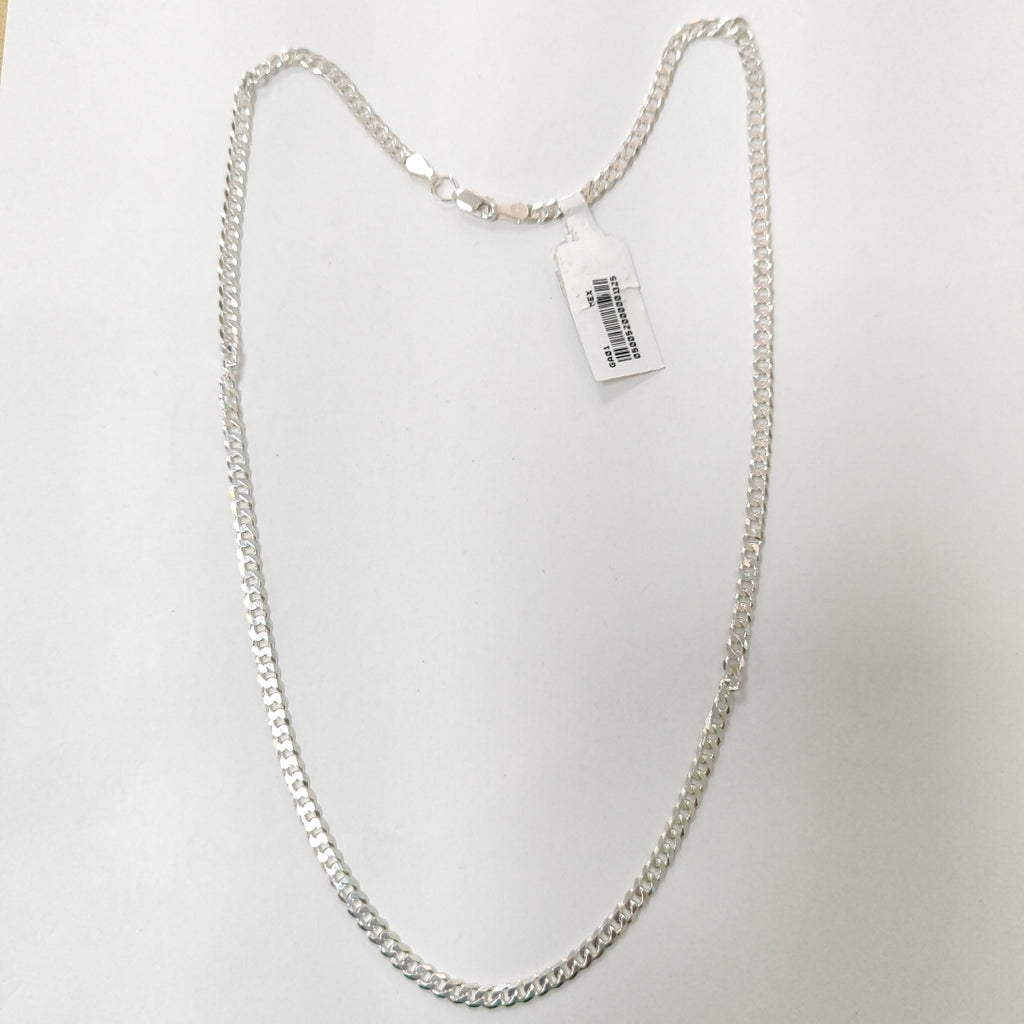 CADENA BARBADA PLATA .925 12.8G (NUEVO)