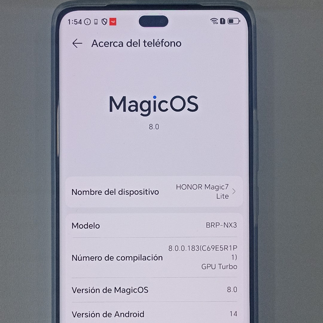 CELULAR HONOR MAGIC 7 LITE BRP-NX3 (2025) 512 GB 8 GB RAM (SEMINUEVO)