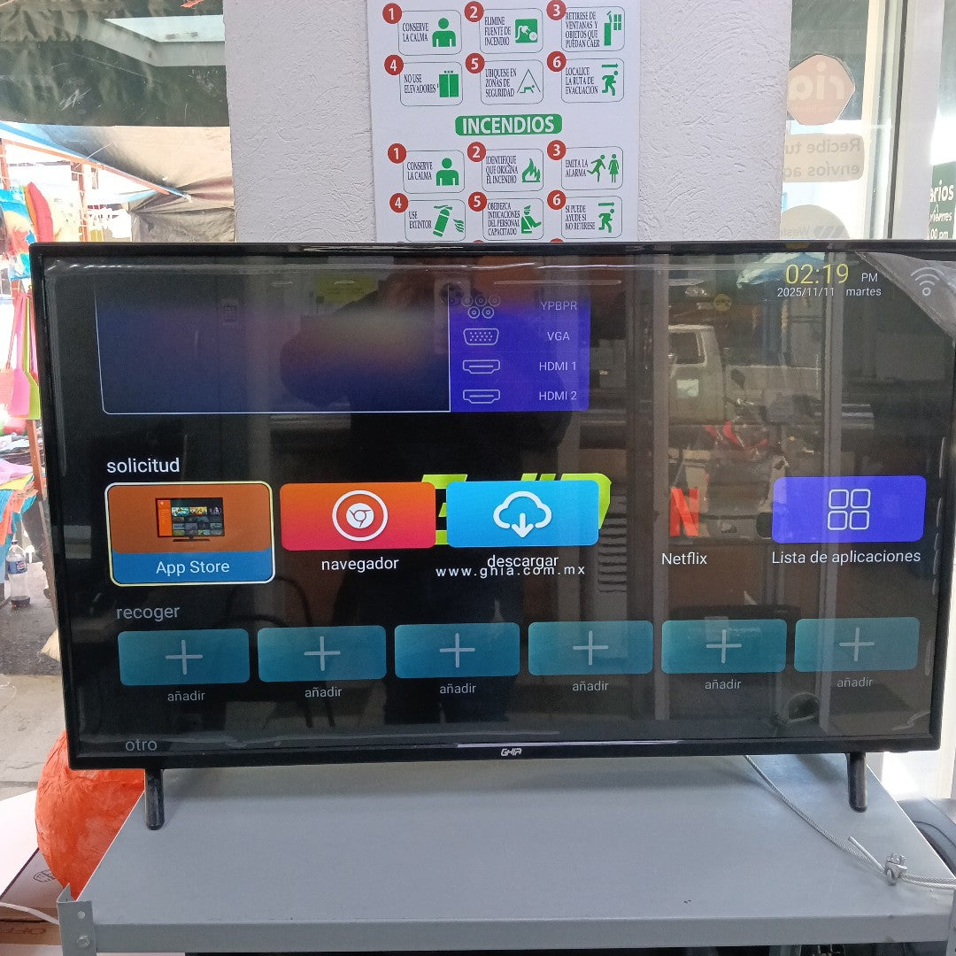 PANTALLA GHIA G43DFHDS8-M 43" LED FULL HD (SEMINUEVO)