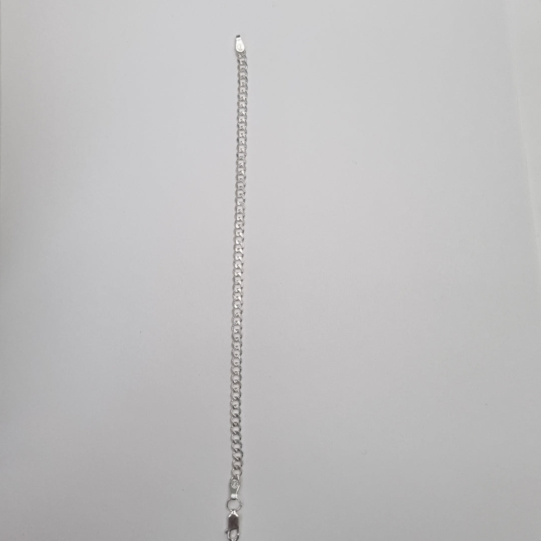 PULSERA BARBADA PLATA .925 4.6G (NUEVO)