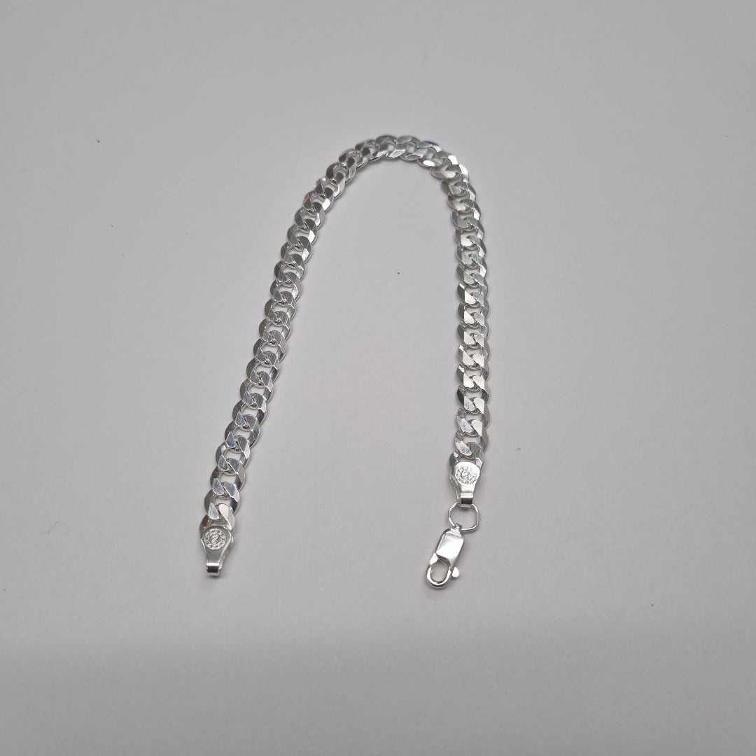 PULSERA BARBADA PLATA .925 10.5G (NUEVO)