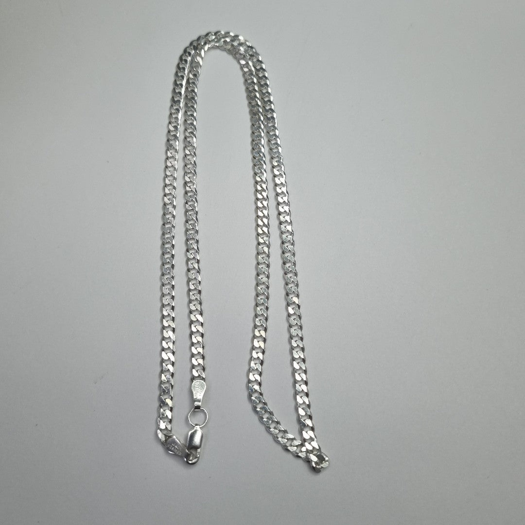 CADENA BARBADA PLATA .925 13.2G (NUEVO)