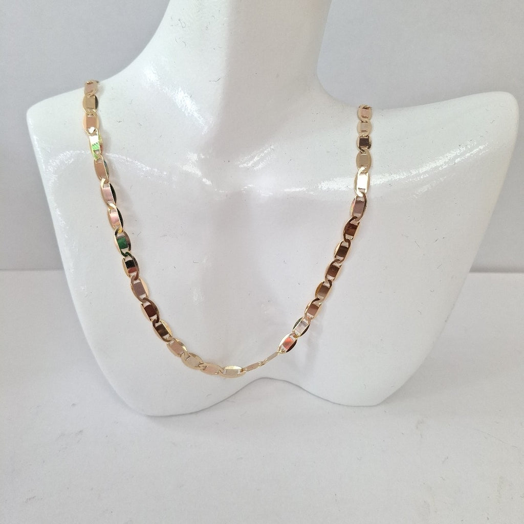 CADENAS VALENTINA/ESPEJO ORO 14K 9.8 (NUEVO)