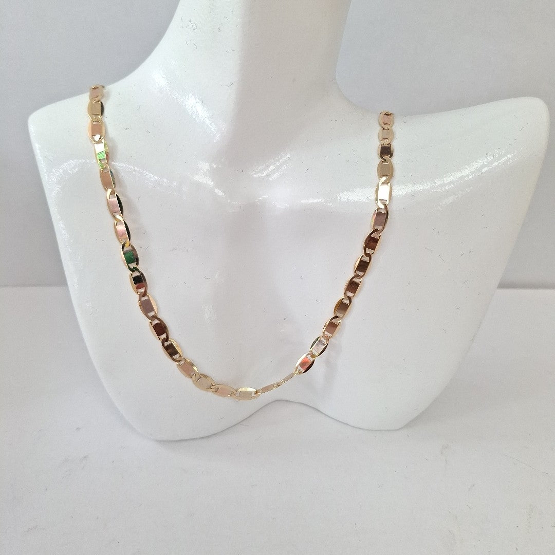 CADENAS VALENTINA/ESPEJO ORO 14K 9.8 (NUEVO)