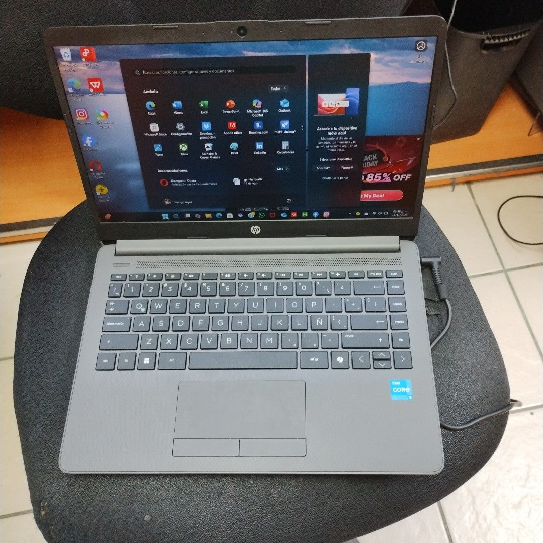 LAPTOP HP 240R G9 (2025) 512 GB SSD 8 GB RAM (SEMINUEVO)