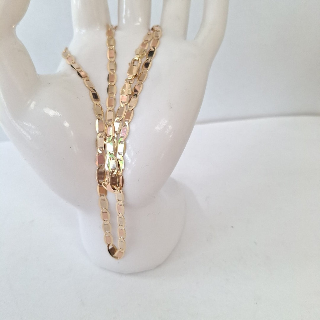 CADENAS VALENTINA/ESPEJO ORO 14K 10 (NUEVO)