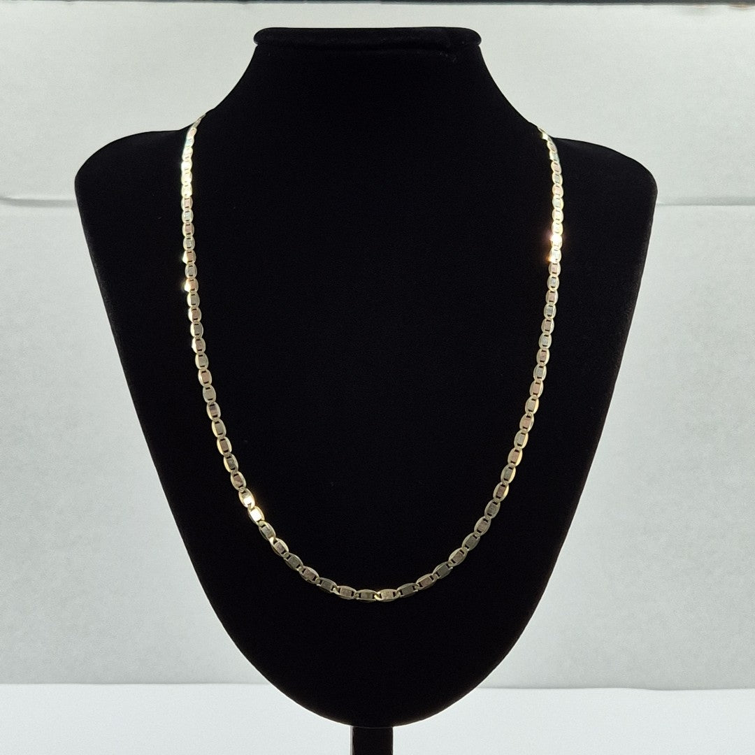 CADENAS VALENTINA/ESPEJO ORO 14K 10.6 (NUEVO)