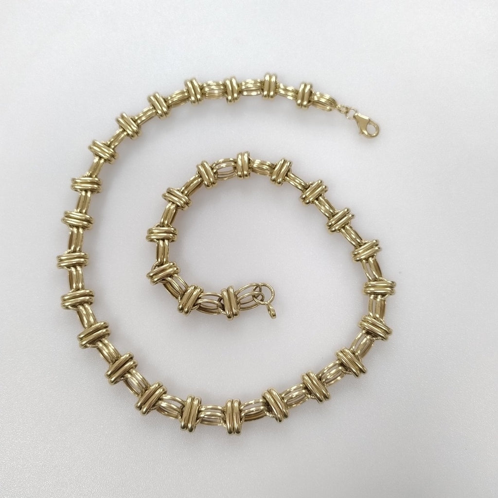 CADENAS ESPECIAL ORO 14K 17.5 (NUEVO)