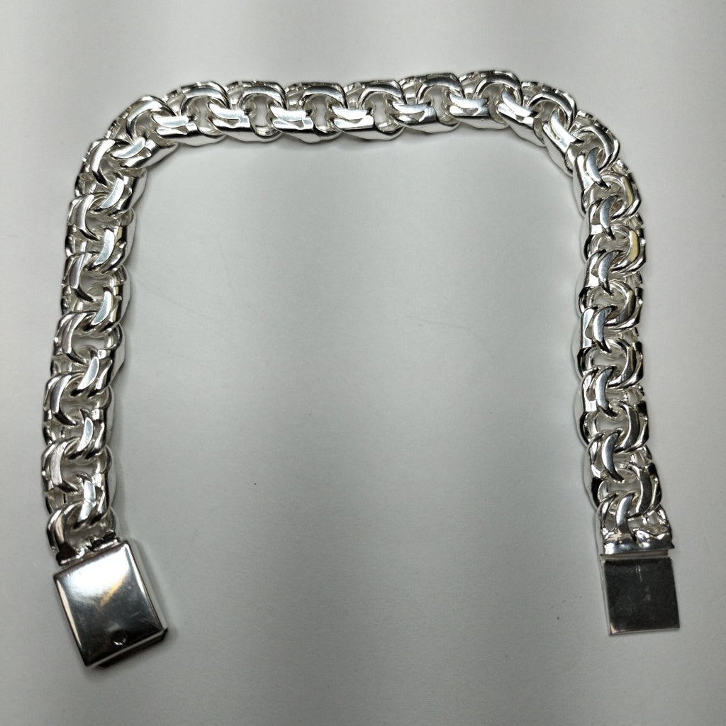 PULSERA TEJIDO ESPECIAL PLATA .925 35.3G (NUEVO)