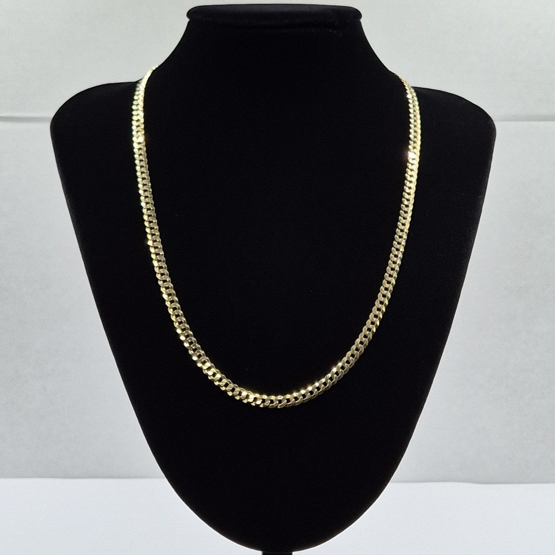 CADENAS BARBADA AMARILLA ORO 10K 15.4 (NUEVO)