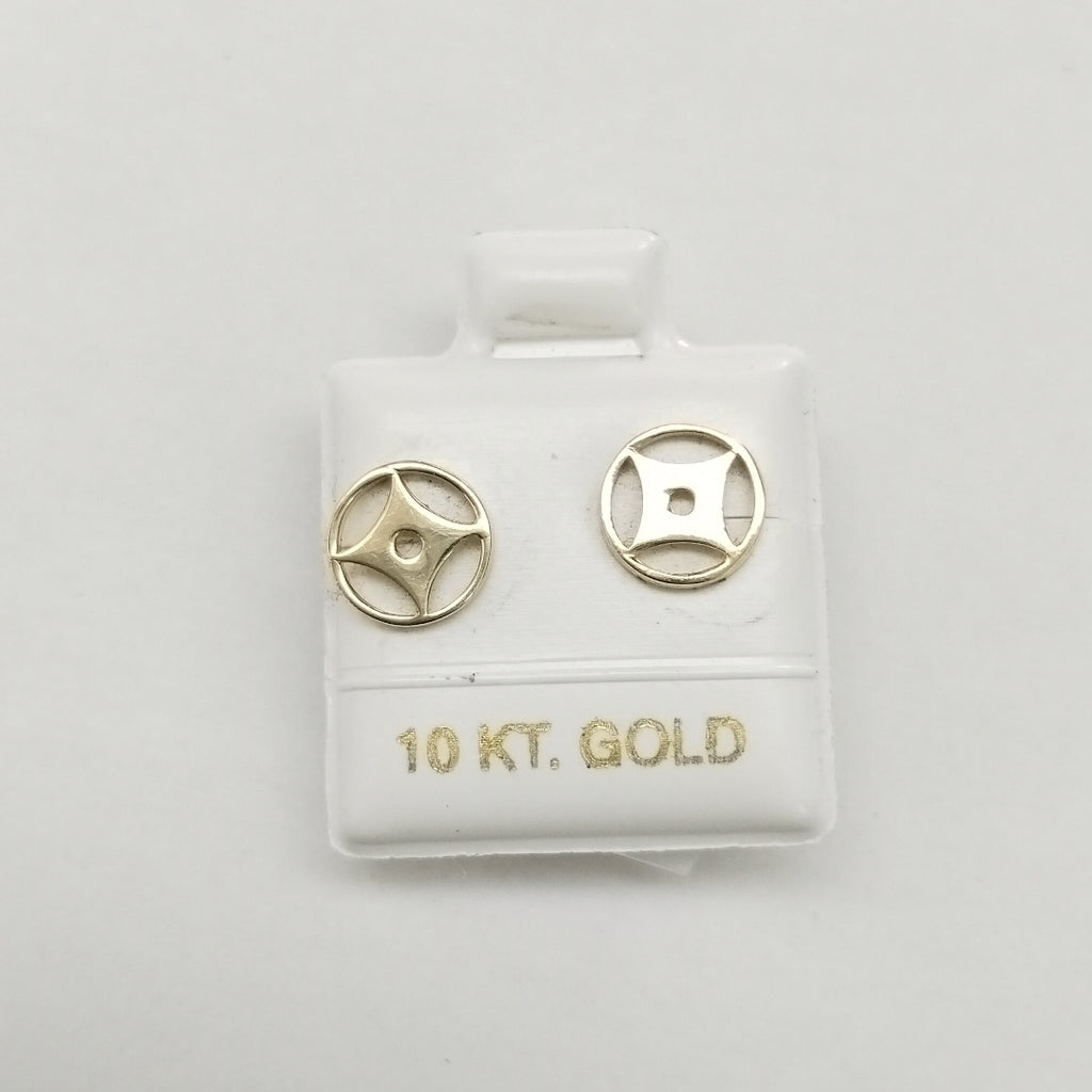 BROQUELES ORO 10K 1 (NUEVO)