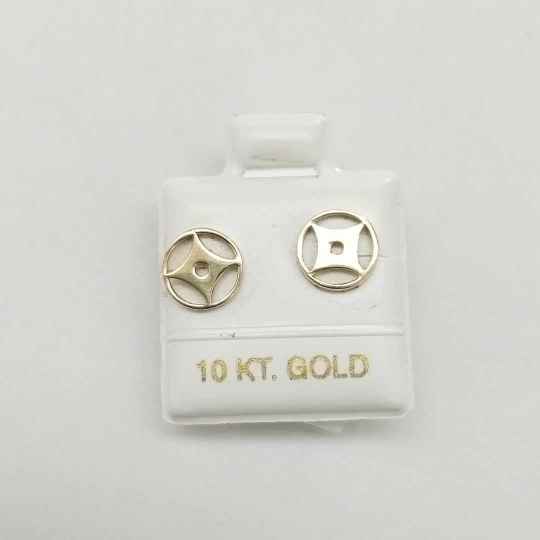 BROQUELES ORO 10K 1 (NUEVO)