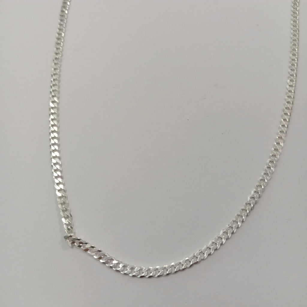 CADENA BARBADA PLATA .925 13.4G (NUEVO)