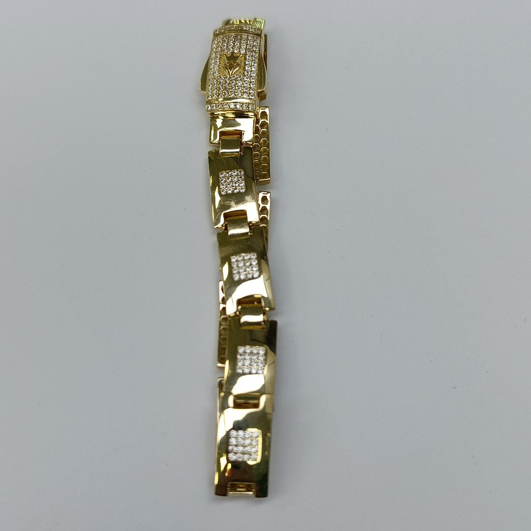 PULSERAS CABALLERO ORO 14K 17.6 (NUEVO)