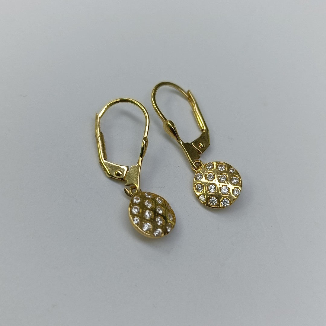 BROQUELES ORO 14K 2.4 (NUEVO)