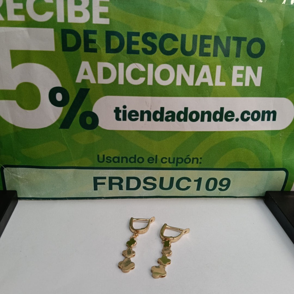 BROQUELES ORO 14K 3.9 (NUEVO)