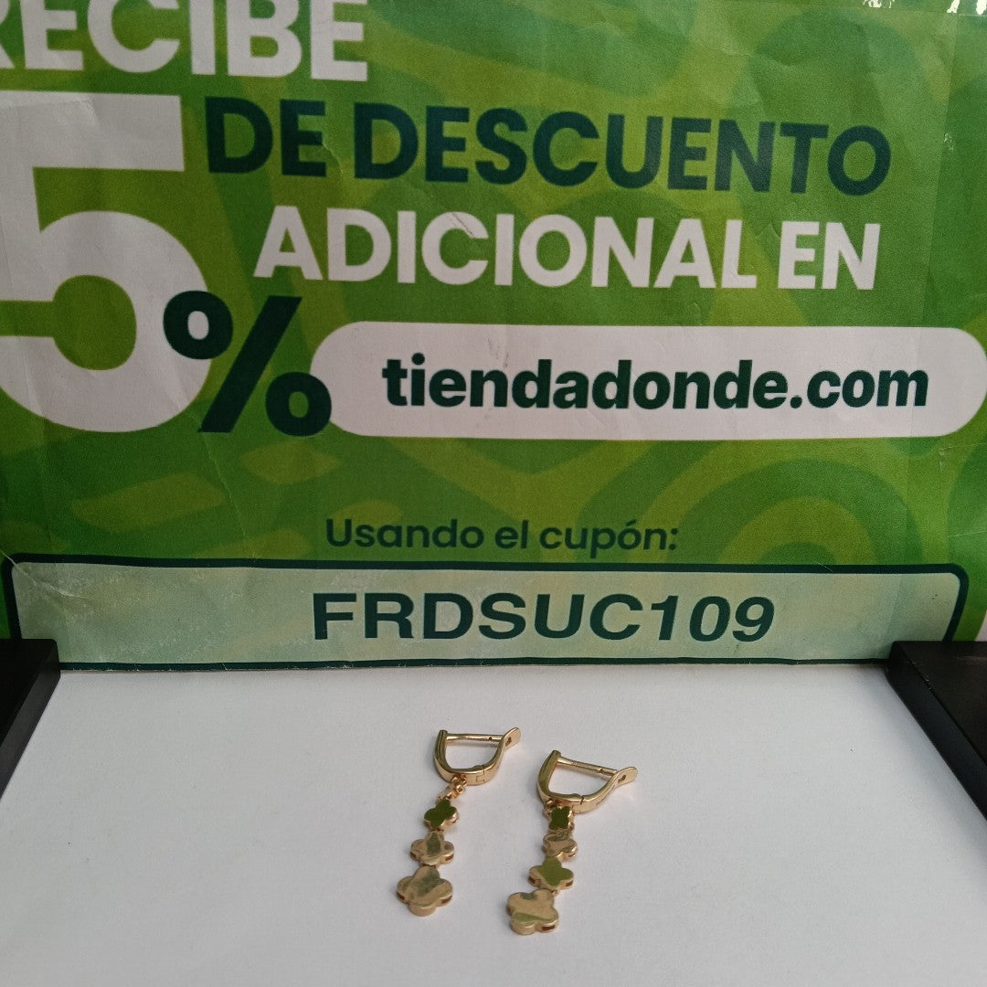 BROQUELES ORO 14K 3.9 (NUEVO)