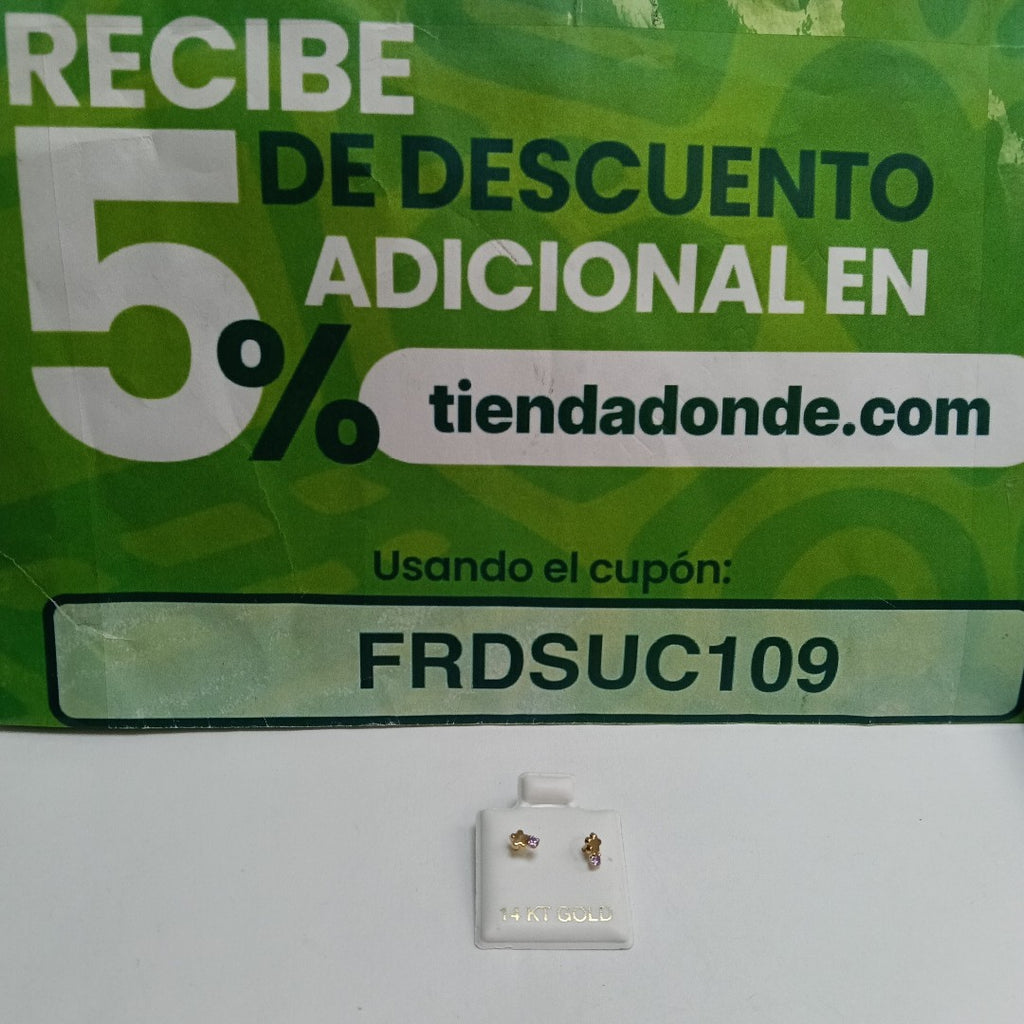 BROQUELES ORO 14K 1 (NUEVO)