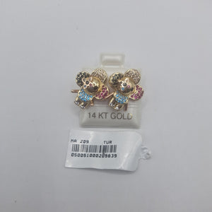 BROQUELES ORO 10K 3.6 (NUEVO)