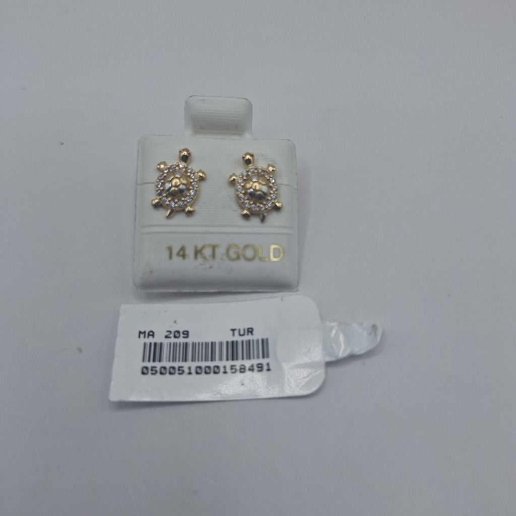 BROQUELES ORO 14K 1.8 (NUEVO)