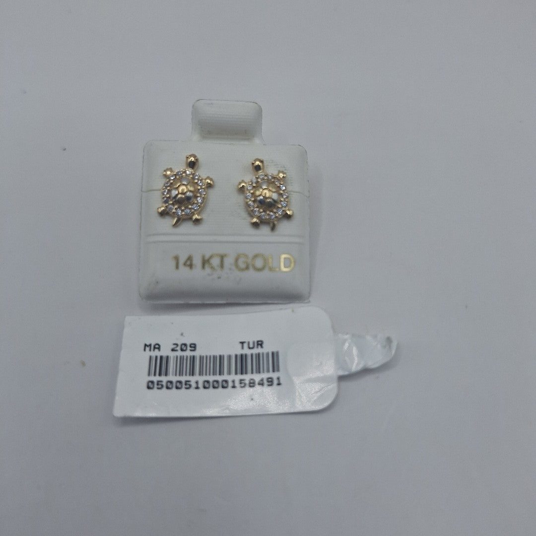 BROQUELES ORO 14K 1.8 (NUEVO)