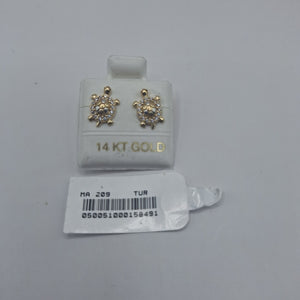 BROQUELES ORO 14K 1.8 (NUEVO)