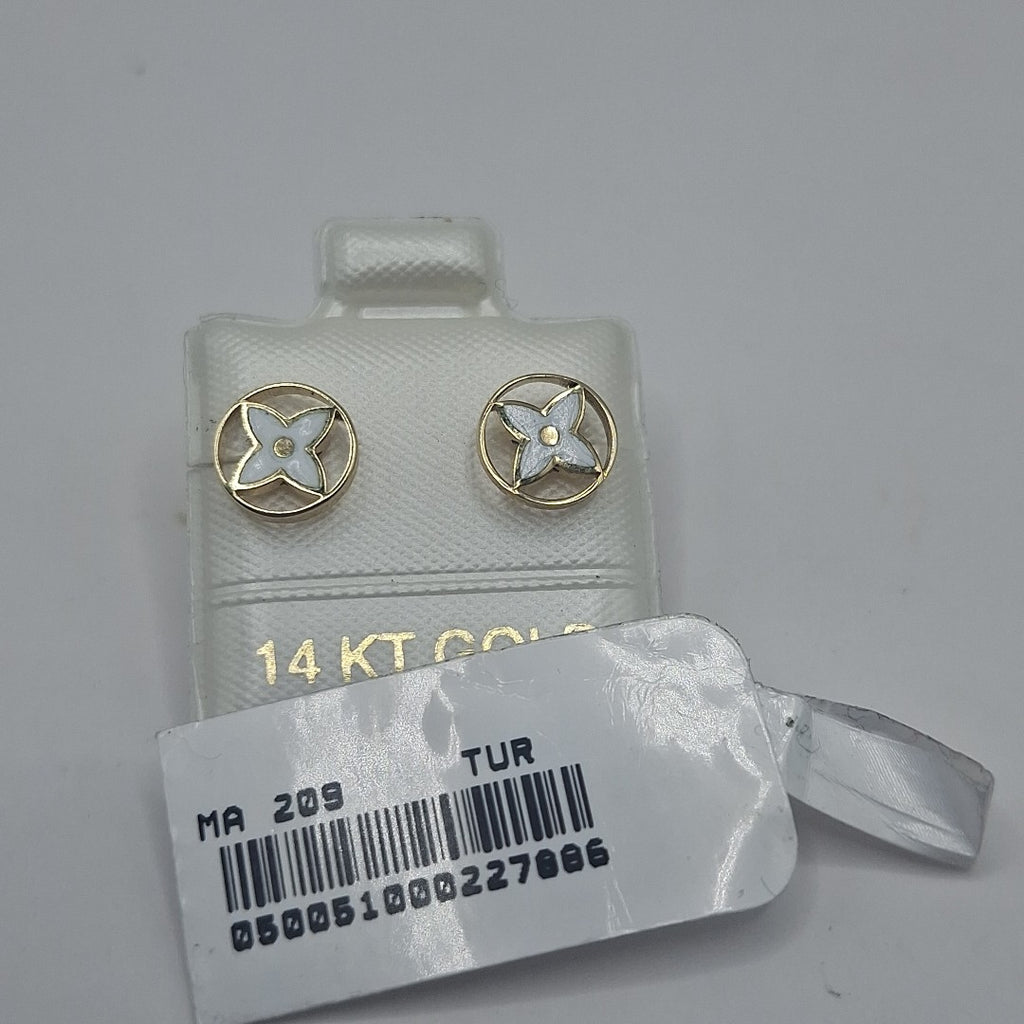 BROQUELES ORO 14K 1 (NUEVO)
