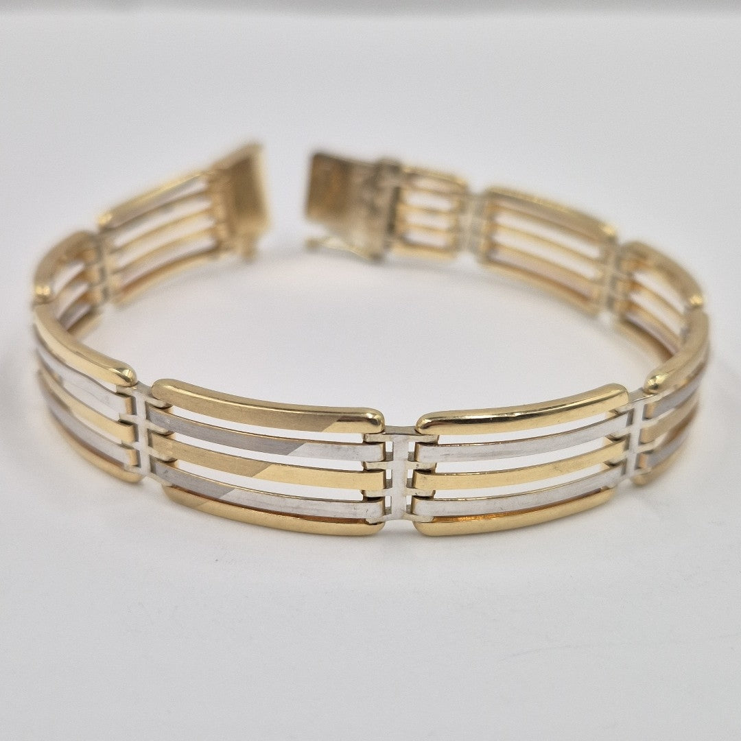 PULSERAS CABALLERO ORO 14K 18.4 (NUEVO)